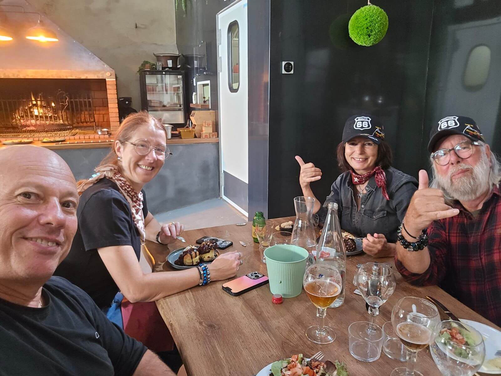 Merzouga 2025 - Motorcyclists group on the road